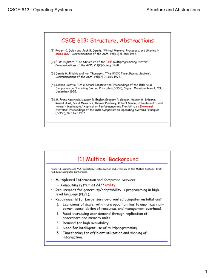 csce 613 structure abstractions