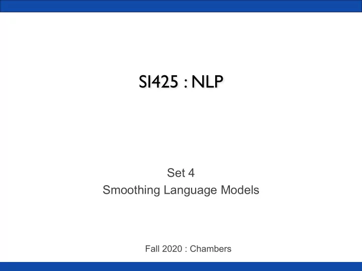 si425 nlp