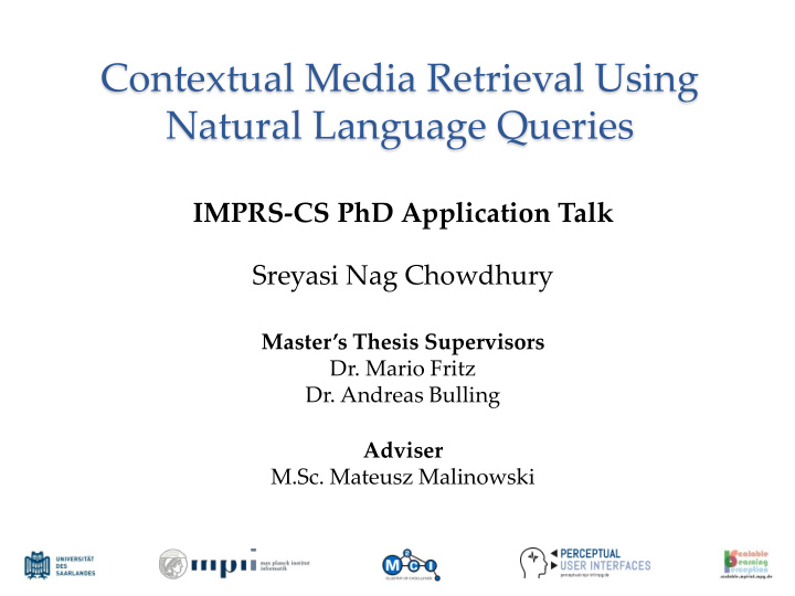 contextual media retrieval using natural language queries