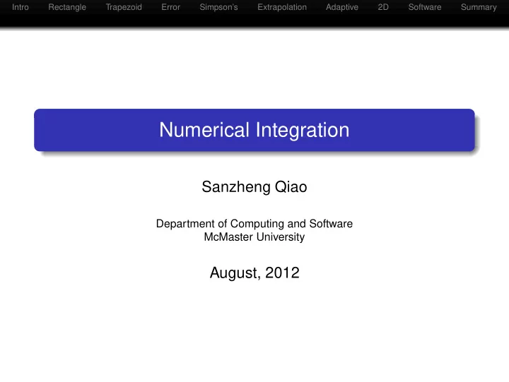 numerical integration