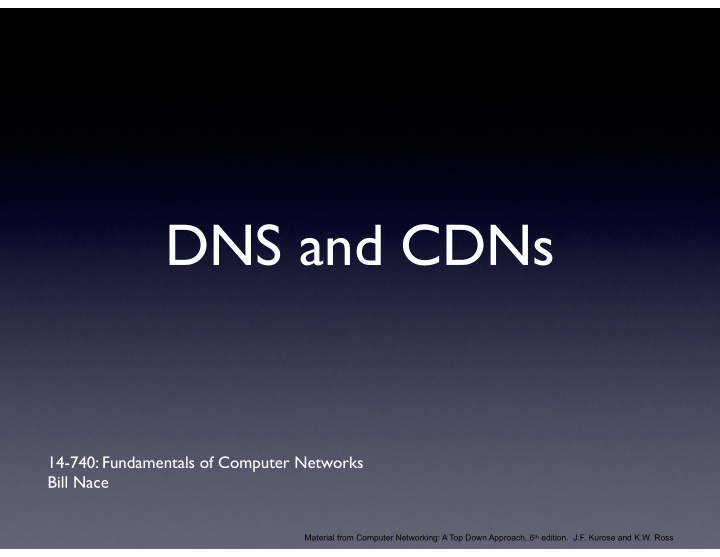 dns and cdns