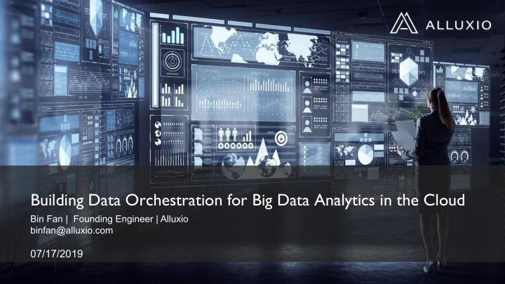 building data orchestration for big data analytics in the