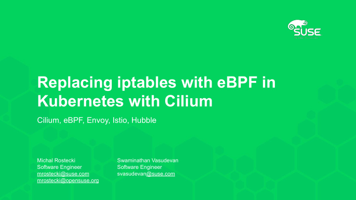 replacing iptables with ebpf in kubernetes with cilium