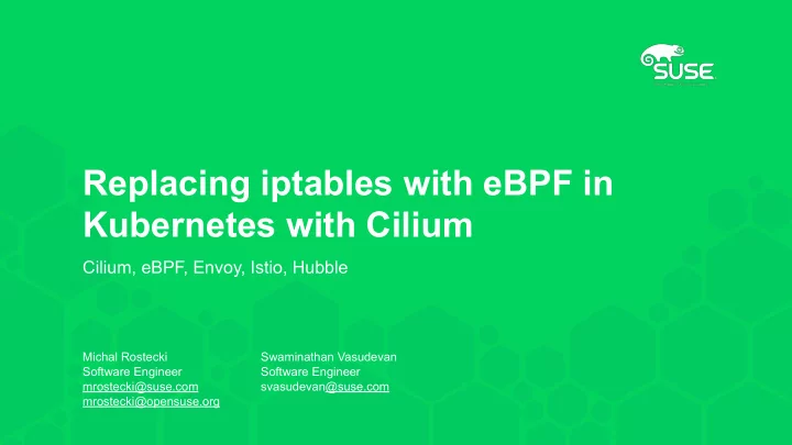 replacing iptables with ebpf in kubernetes with cilium
