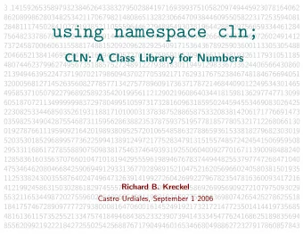 using namespace cln;  756482337867831652712019091456485669234603486104543266482133936072602491412