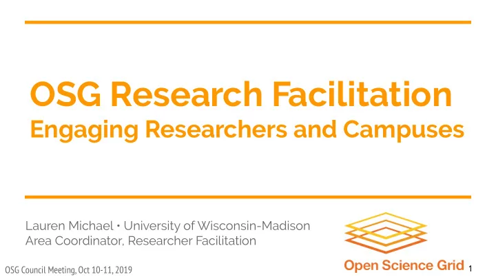 osg research facilitation