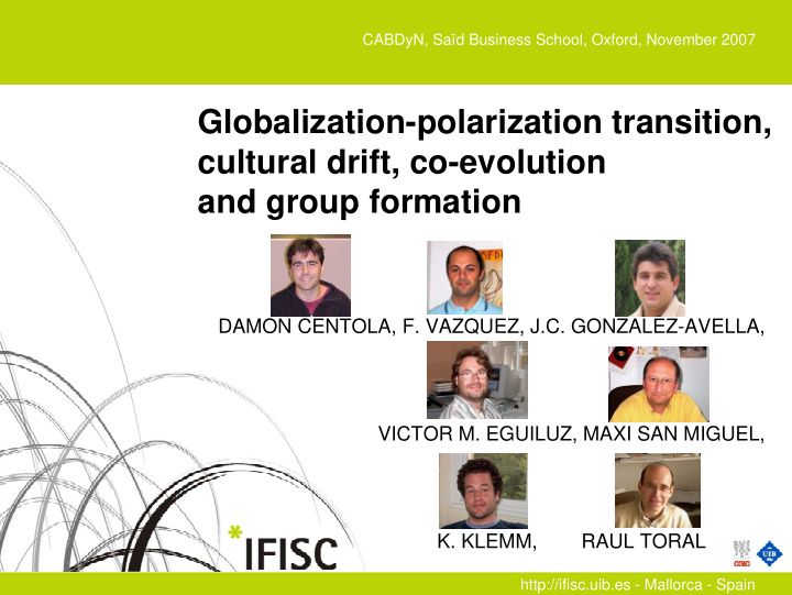globalization polarization transition cultural drift co