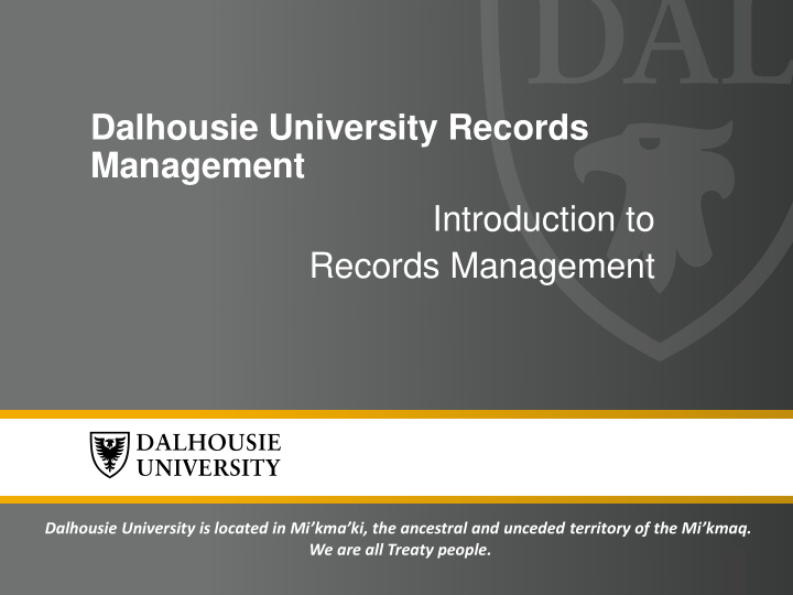 dalhousie university records