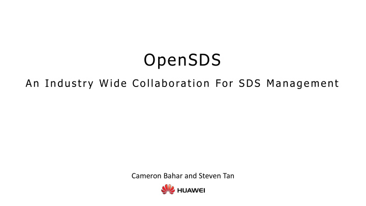opensds
