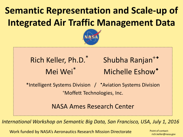 semantic representation and scale up of integrated air