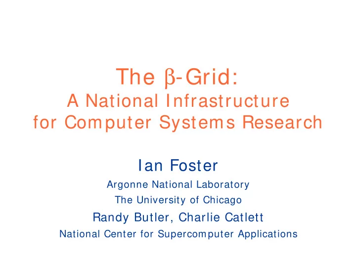 the grid