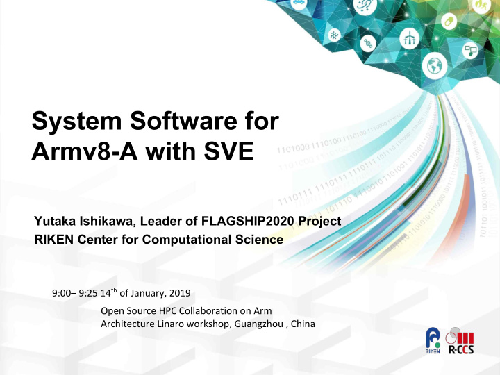 system software for armv8 a with sve