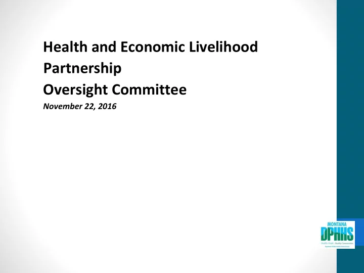 health and economic livelihood