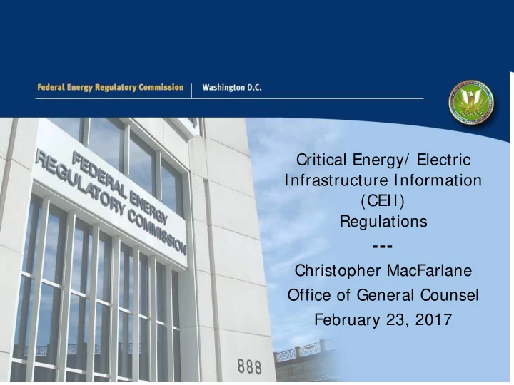 christopher macfarlane office of general counsel february
