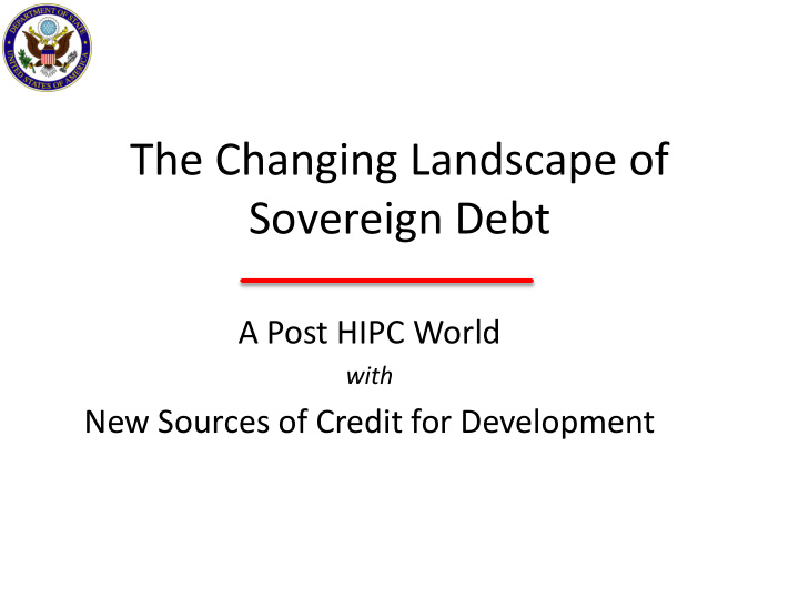 sovereign debt