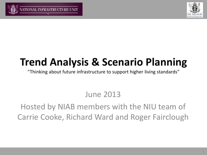 trend analysis scenario planning