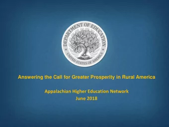 Appalachian Higher Education Network  June 2018  PERCENTAGE 25 YEARS AND OLDER  WHO COMPLETED HIGH