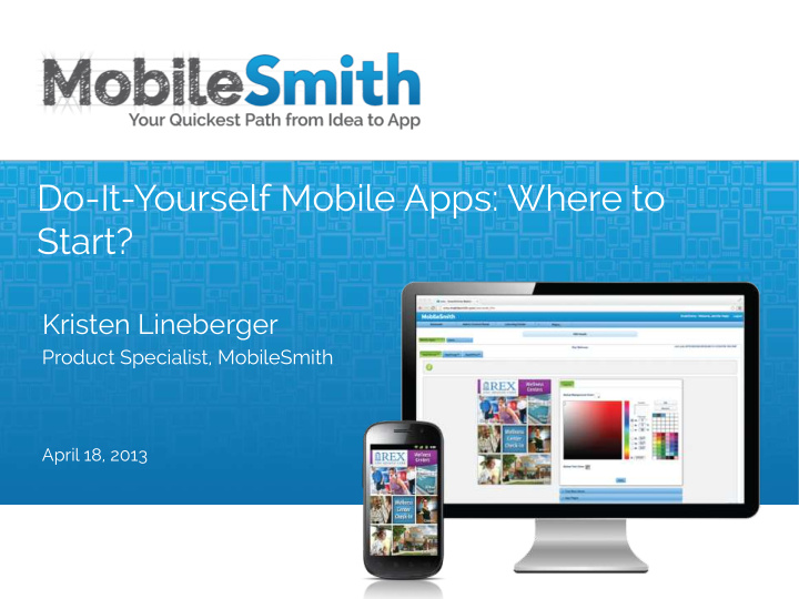 do it yourself mobile apps where to start