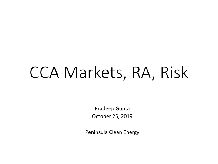 cca markets ra risk