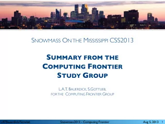 Outline  Introduction   Computational Challenges   Data Management Challenges