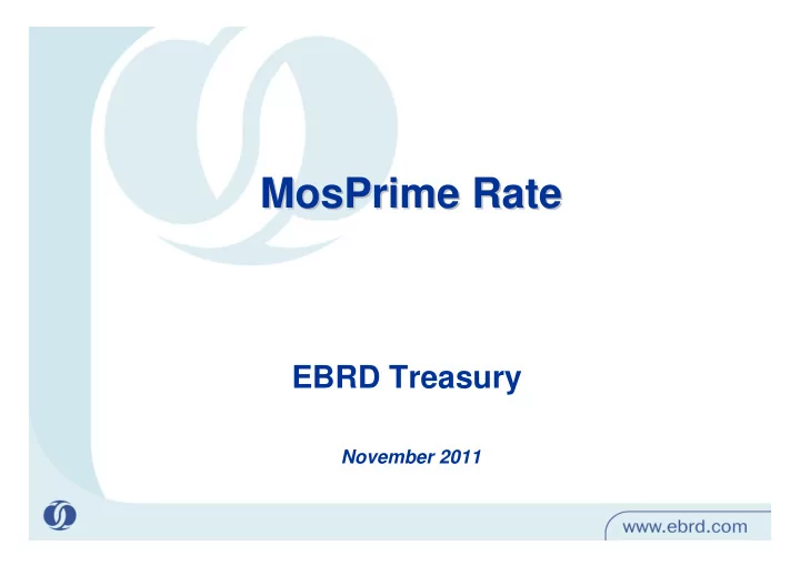 mosprime rate mosprime rate