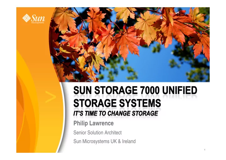 philip lawrence senior solution architect sun