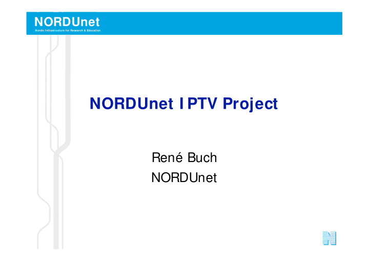 nordunet i ptv project