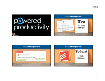 p wered  Yva  productivity  AI Task  Manager  @nerdybff  Task Management  Task Management  Todoist