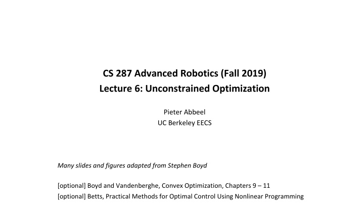 cs 287 advanced robotics fall 2019 lecture 6