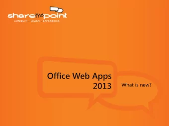 What is new?  WSS MVP since 2006    Speaker, writer, consultant, Aquarius, President of the Ames