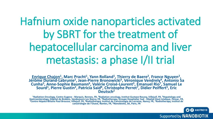 hafniu ium oxid ide nanopartic icle les activ ivated