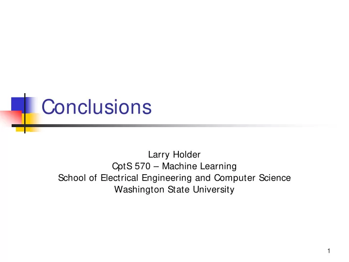 conclusions