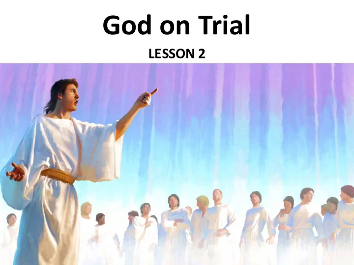 god on trial
