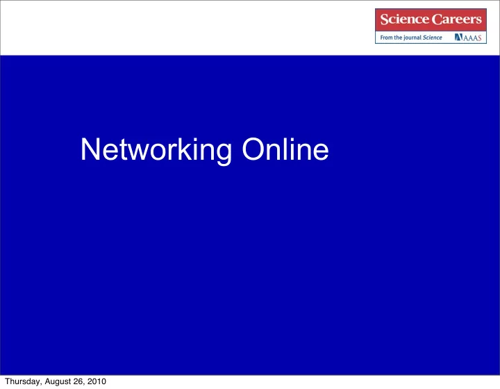 networking online
