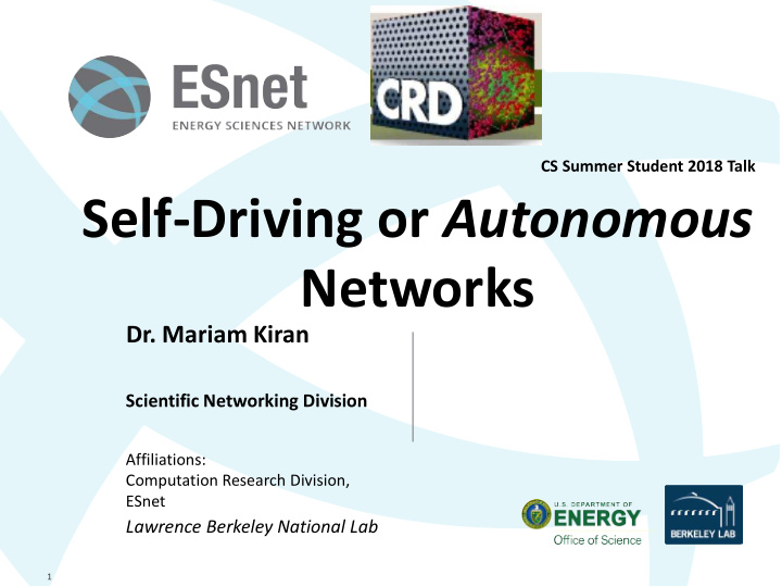 self driving or autonomous networks