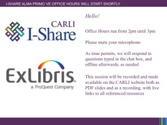 Hello!  Office Hours run from 2pm until 3pm  Please mute your microphone  As time permits, we will