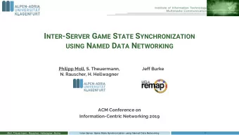 N AMING THE G AME W ORLD I  Server Region    The game world is divided into map chunks.  ...