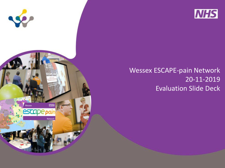 evaluation slide deck wessex escape pain network november