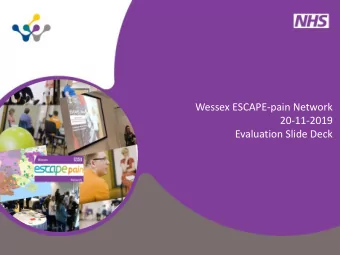 Evaluation Slide Deck Wessex ESCAPE-pain Network  November 20th 2019  100%  1  90%  5  4  2  16