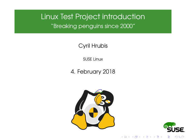 linux test project introduction