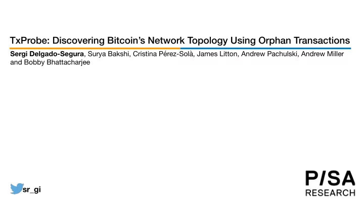 what do we know about the topology what do we know about