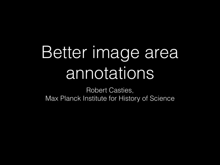 better image area annotations