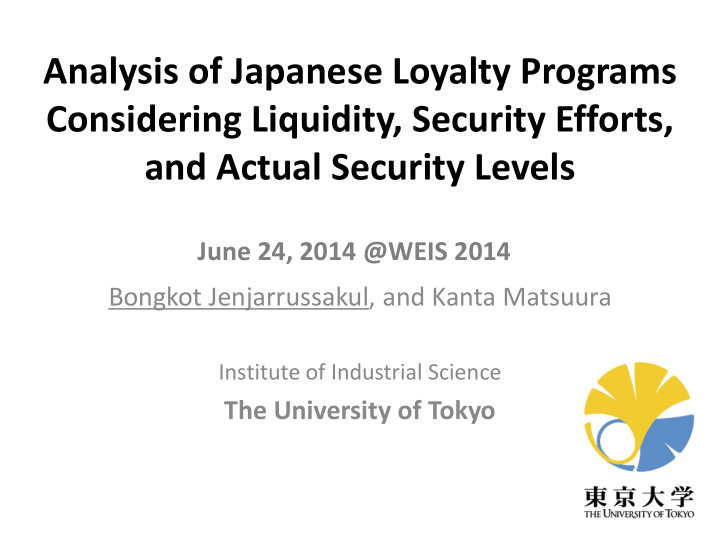 analysis of japanese loyalty programs
