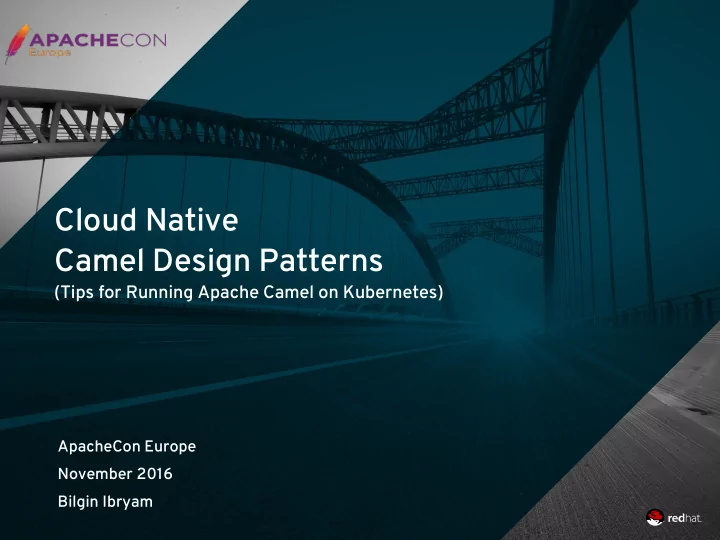 cloud native camel design patterns