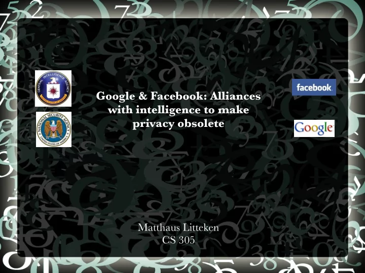 google facebook alliances with intelligence to make