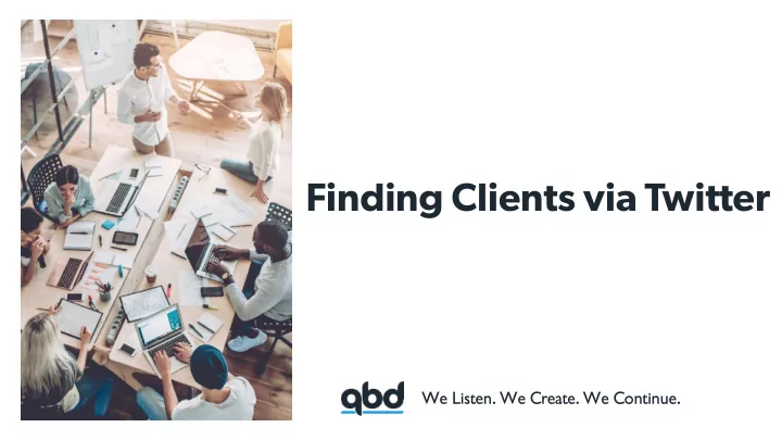 finding clients via twitter