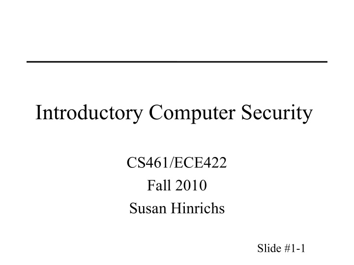 introductory computer security