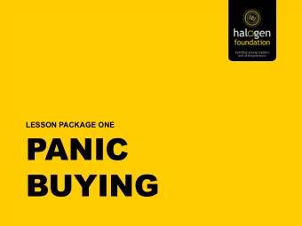 PANIC  BUYING  23 JANUARY 2020  FIRST COVID-19 CASE  IN SINGAPORE  These educational resources by