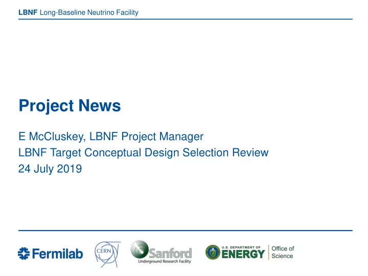 project news