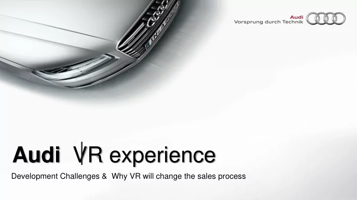 audi vr experience